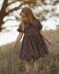 Midnight Plaid Camille Dress