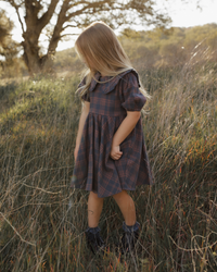Midnight Plaid Camille Dress