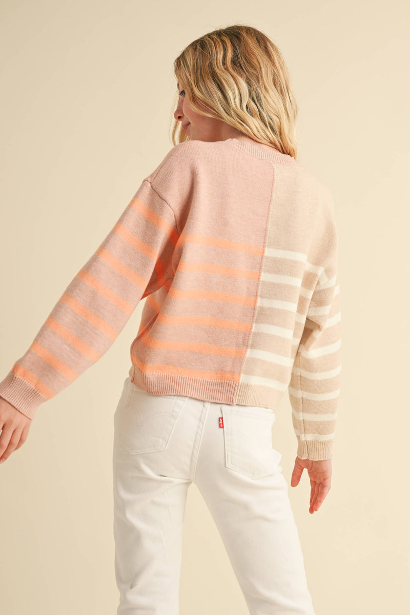 Tween Colorblock Crewneck