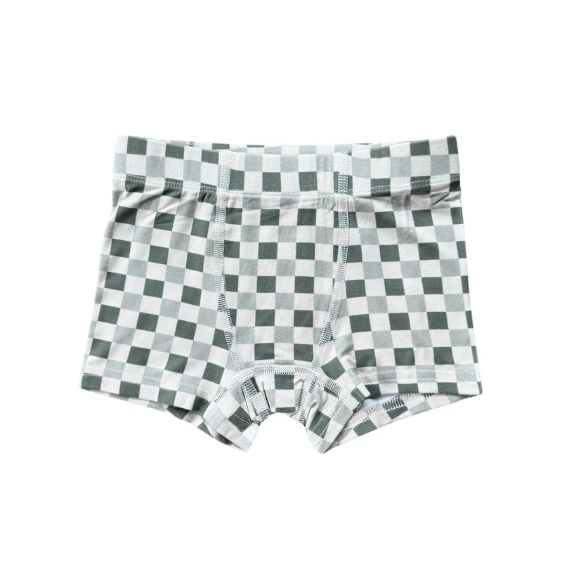Fern Checkered Bamboo Boxer