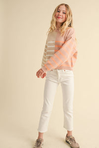 Tween Colorblock Crewneck