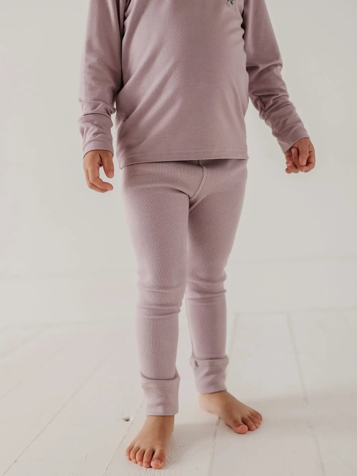 Lavender Ribbed Legging