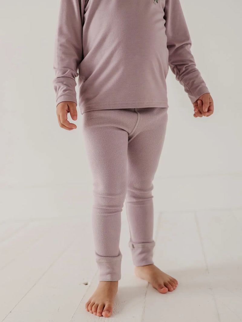 Lavender Ribbed Legging