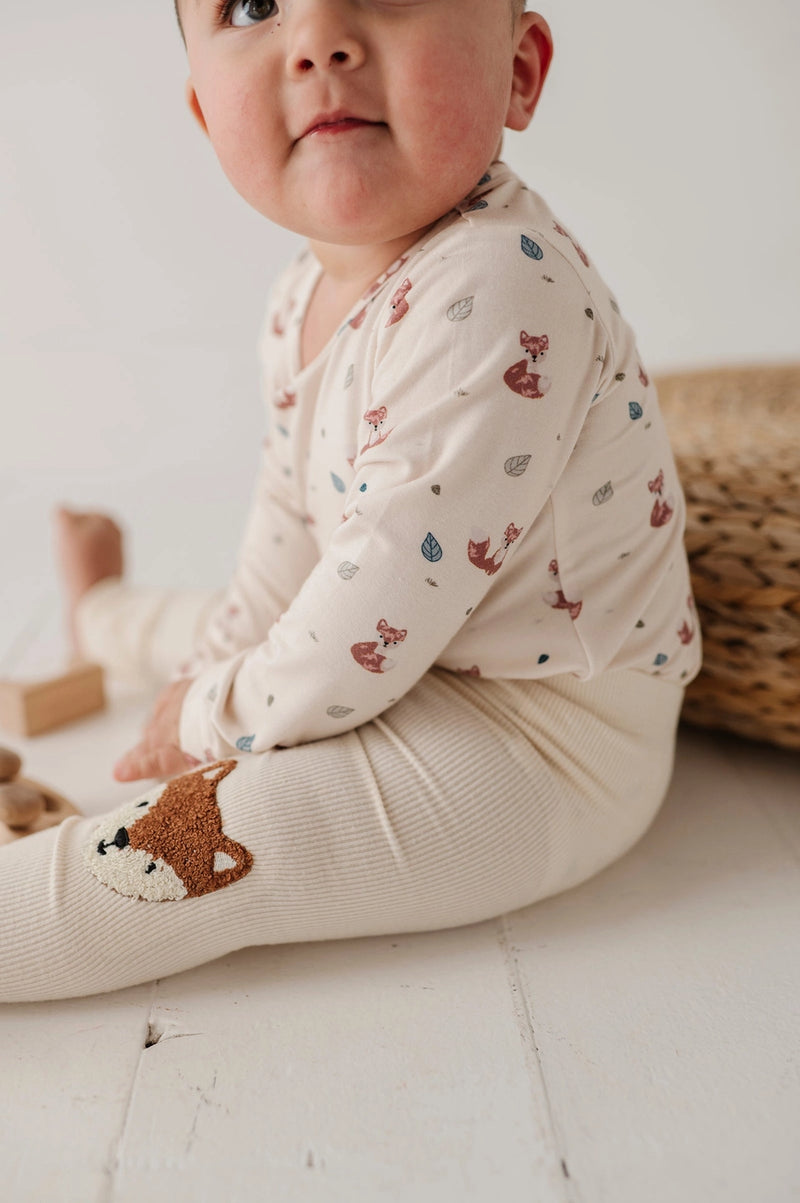 Fox Patch Ribbed Legging