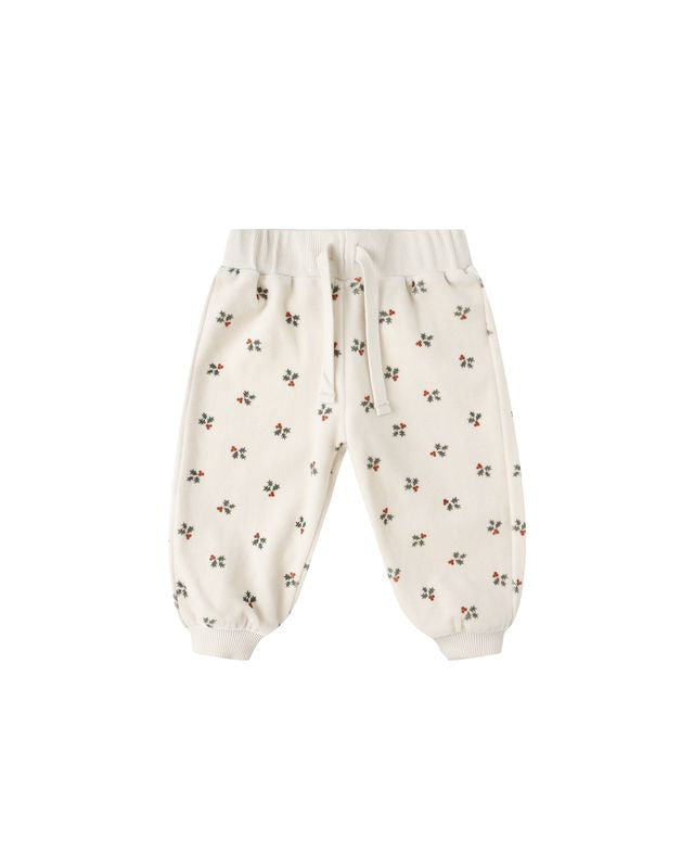 Holly Berry Velour Sweatpant