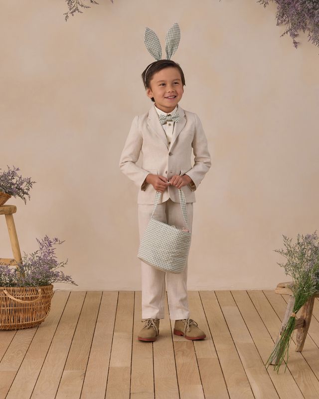 Eucalyptus Check Bow Tie