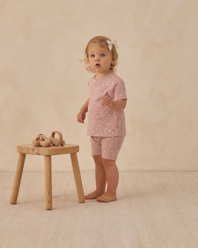 Mauve Ditsy Summer Pajama Set