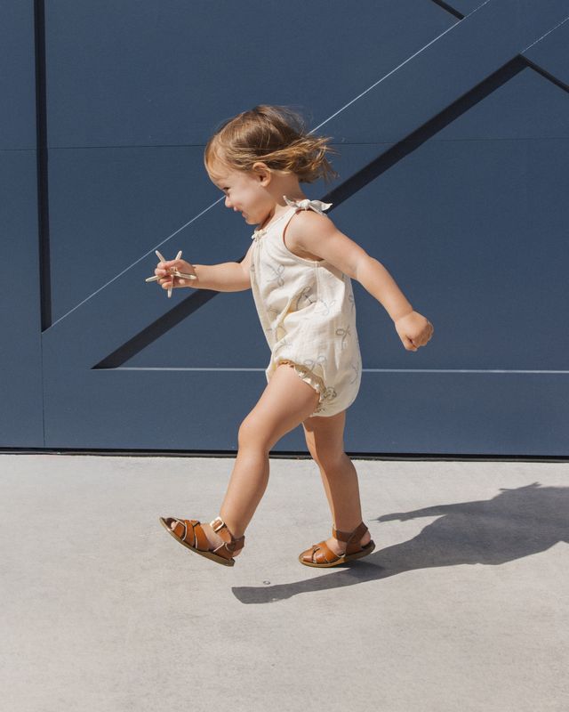 Sailor Bows Shoulder Tie Romper