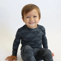 Triangles Small Ribbed Pajama Set