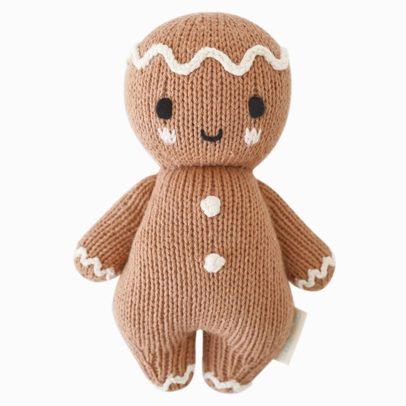 Baby Gingerbread Knitted Doll
