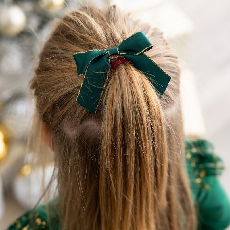 Emerald Coquette Bow