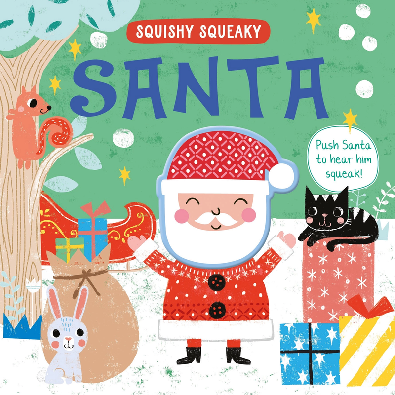 Squishy, Squeaky Santa Board Book