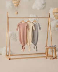 Ocean Stripe Knotted Baby Gown Set