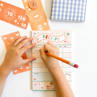 Receipt Pretend Play Notepad