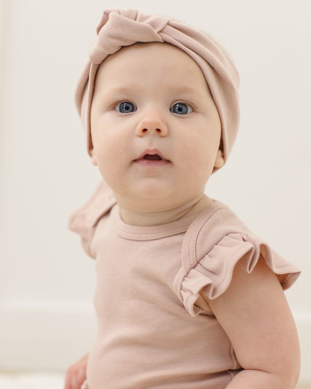 Blush Flutter Sleeve Bodysuit