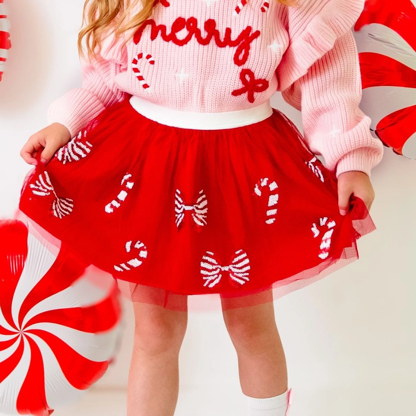 Candy Cane Sequin Tutu