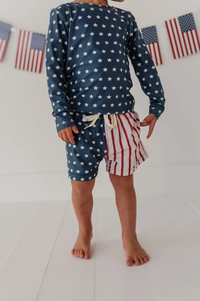 American Flag Swim Shorts