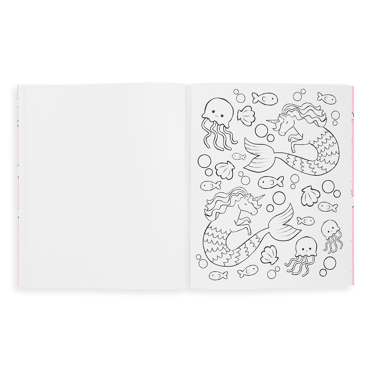 Enchanting Unicorns Color-in Book