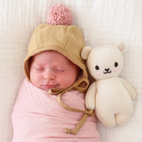 Baby Polar Bear Knitted Doll