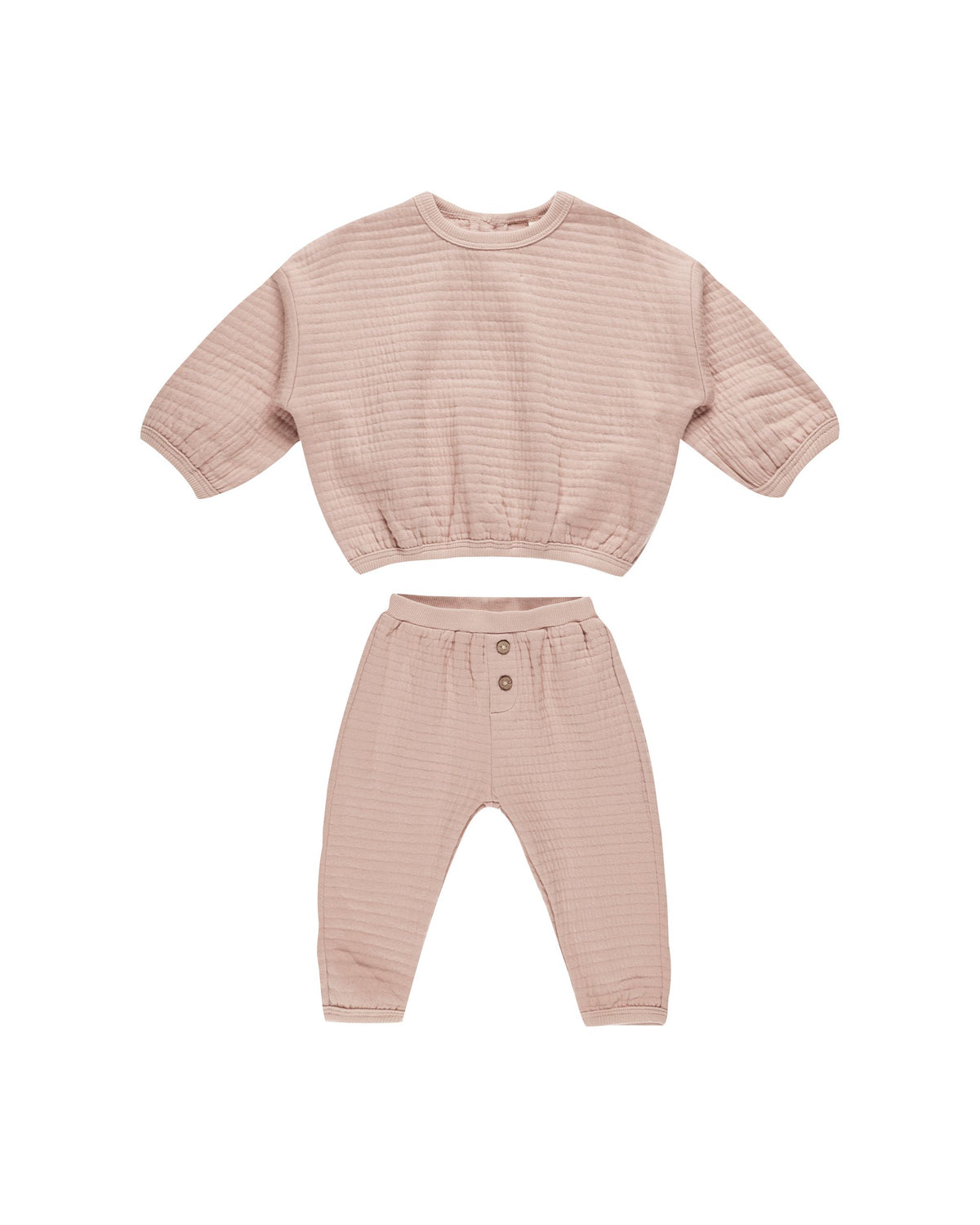 Blush Textured Sweat Set