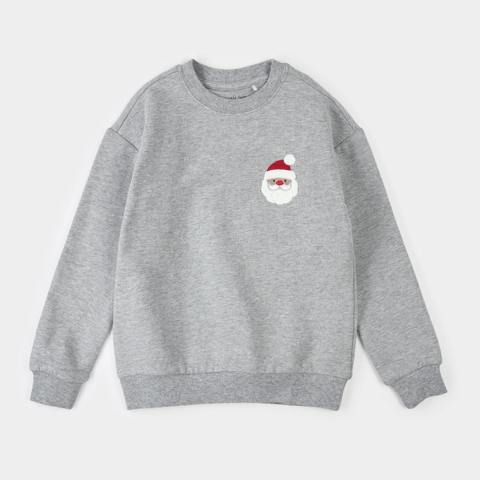 Santa Claus Embroidered Pullover