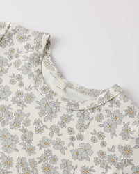 Blue Floral Bamboo Pajama Set