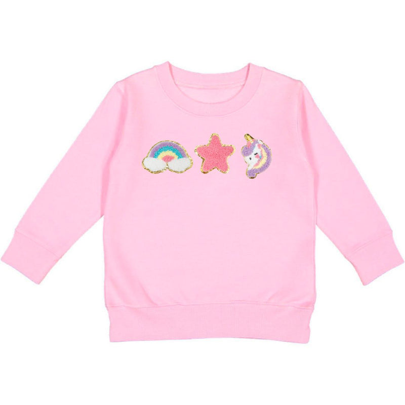 Unicorn Doodle Patch Pullover