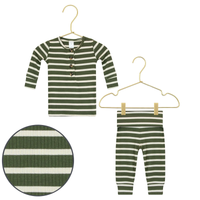 Spruce Stripe Bamboo Pajama Set