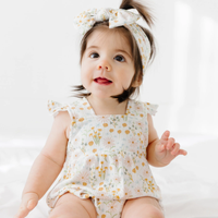 Whimsical Floral Bamboo Bow