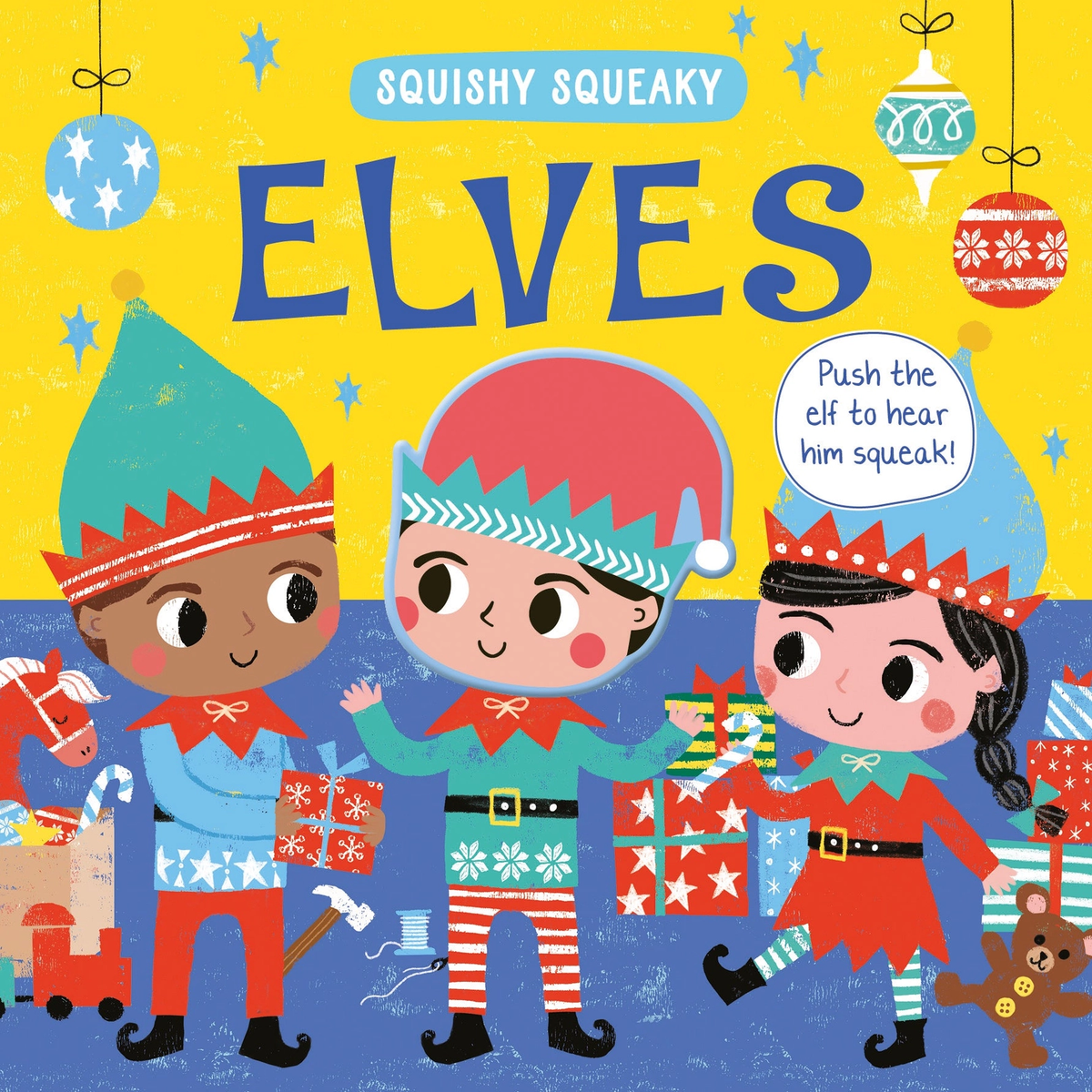 Squishy, Squeaky Elves Board Book