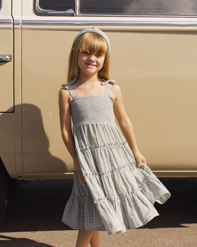 Green Gingham Taylor Dress