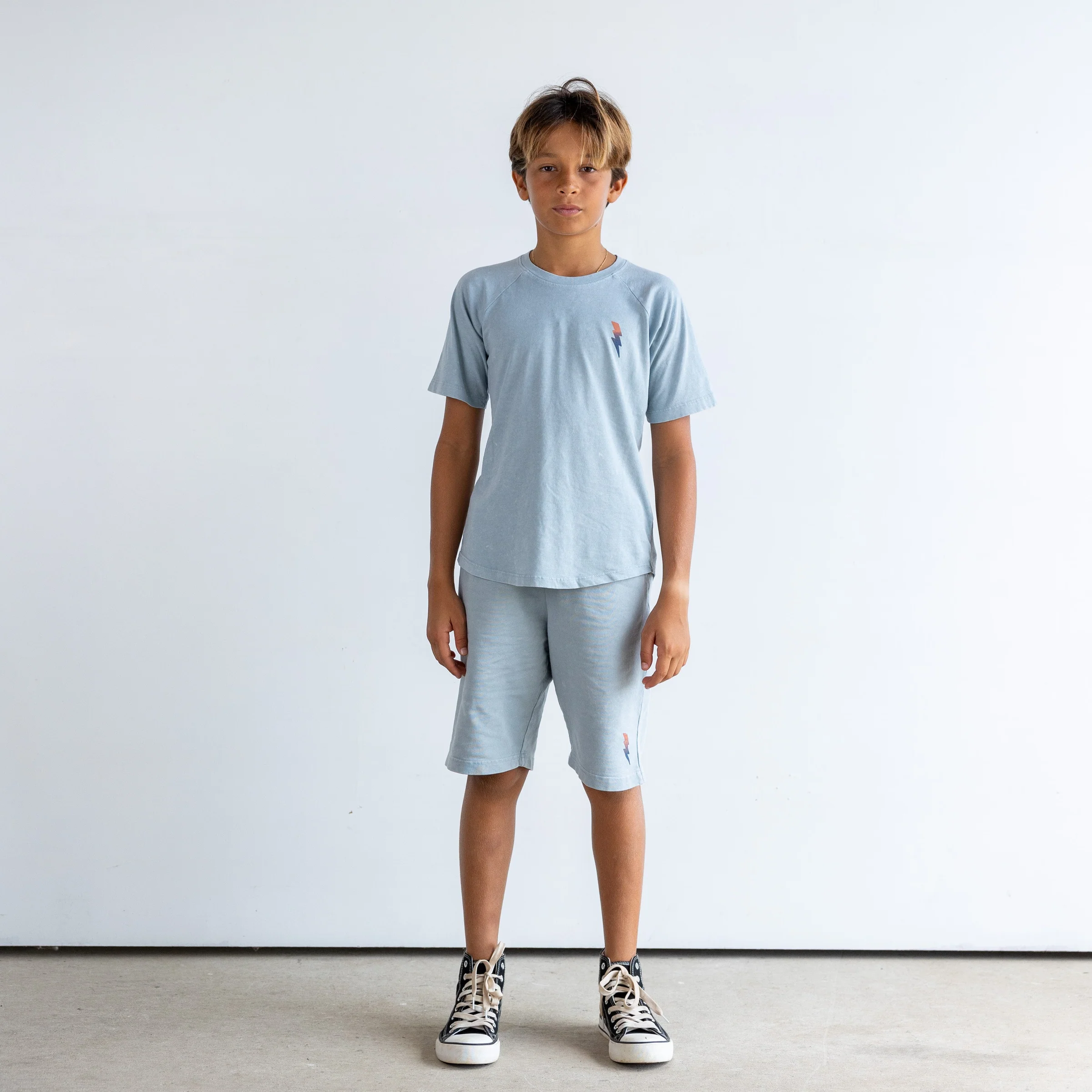 Stone Blue Bolt Shorts