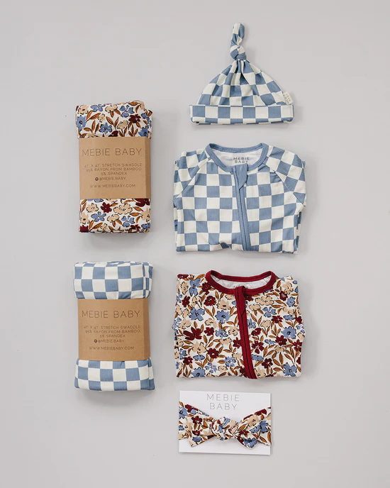 Blue Checkered Bamboo Sleeper
