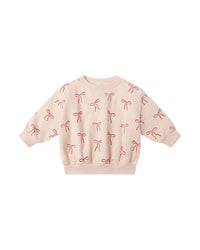 Red Bows Fleece Sweatshirt