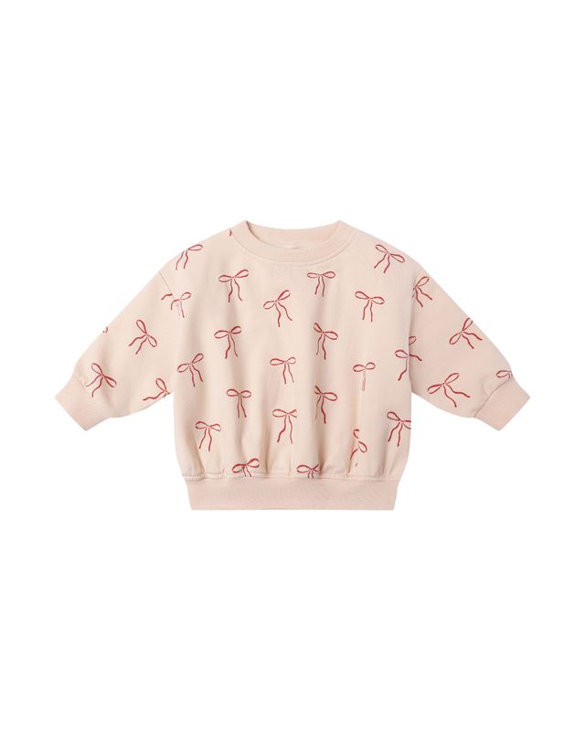 Red Bows Fleece Sweatshirt