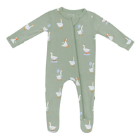 Silly Goose Bamboo Zippered Footie