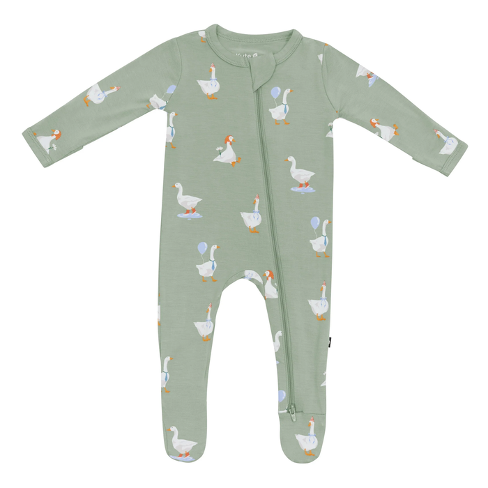 Silly Goose Bamboo Zippered Footie