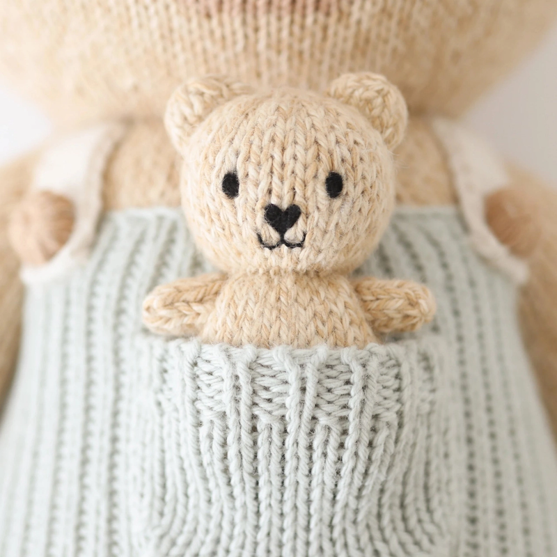 Alexander the Honey Bear Knitted Doll