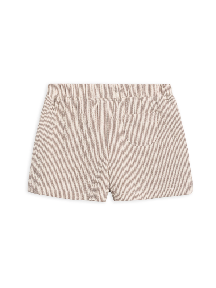 Truffle Seersucker Shorts