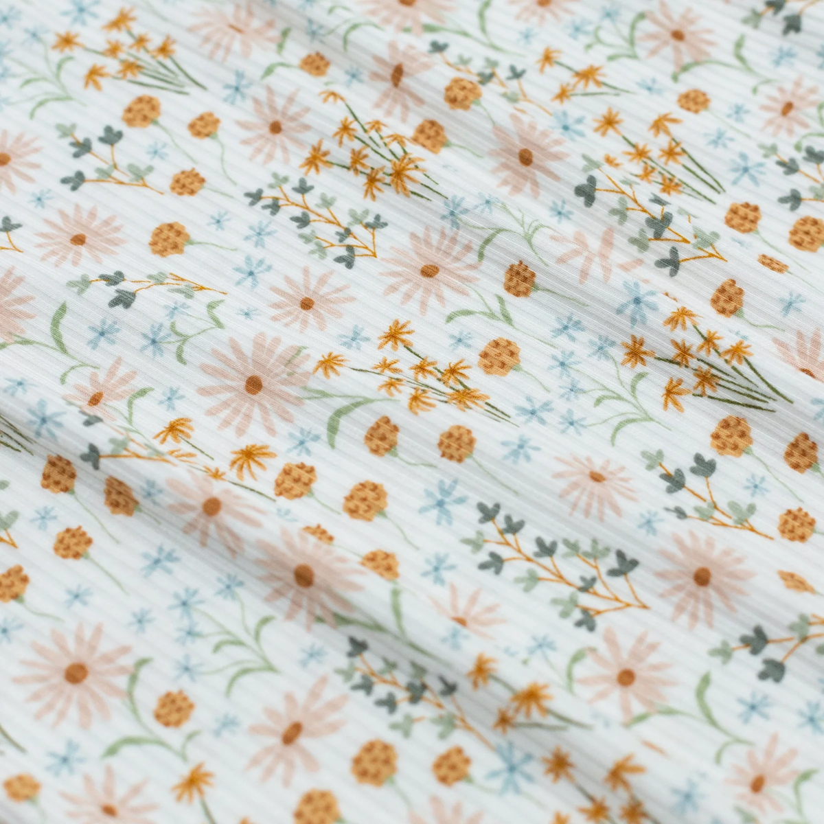 Whimsical Floral Bamboo Ruffle Romper