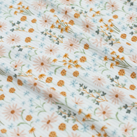 Whimsical Floral Bamboo Ruffle Romper