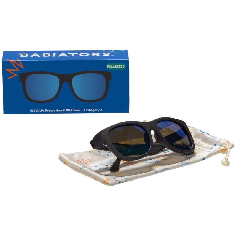 Jet Black Polarized Sunglasses