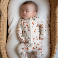 Pumpkin Patch Small Ribbed Zip Romper