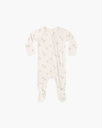 Elephants Bamboo Zip Footie