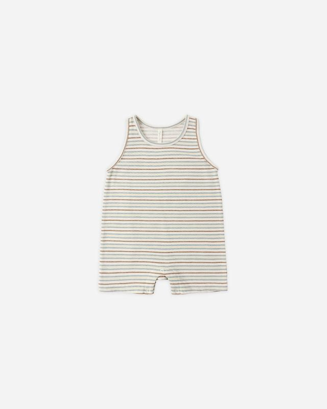 Vintage Stripe Sleeveless One-Piece