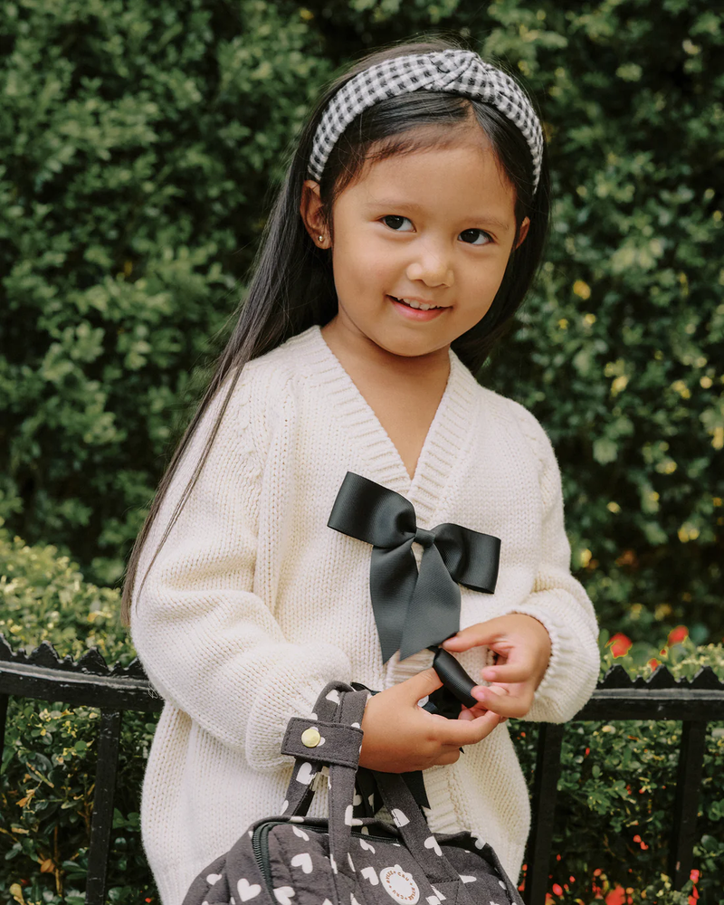 Black Bow Cardigan