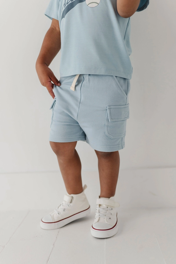 Sky Blue Cargo Shorts