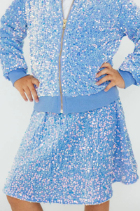 Light Blue Sequin Jacket