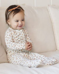 Wildflower Bamboo Zip Footie