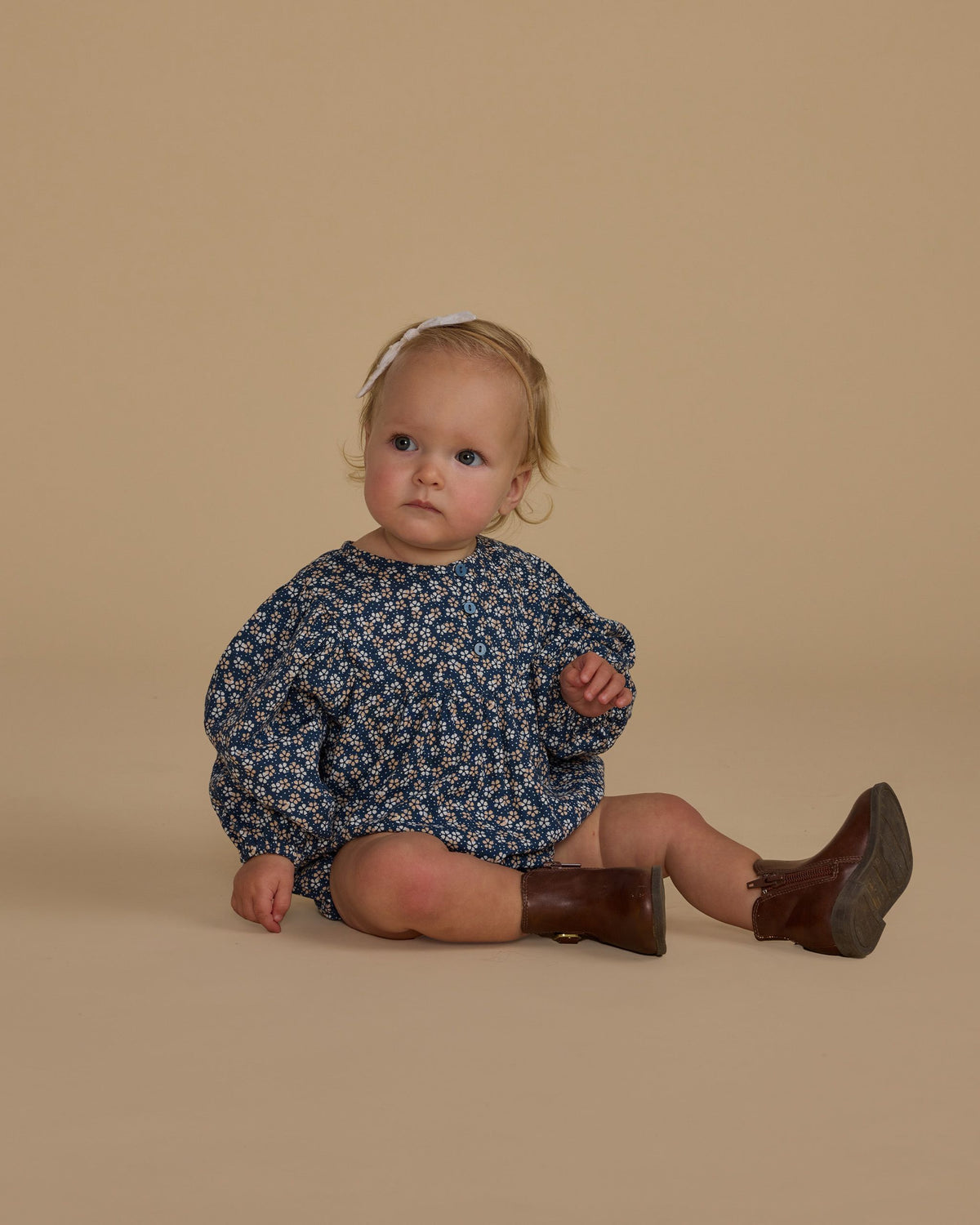 Blue Floral Gwen Romper